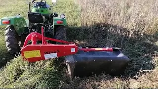 Про покос травы минитрактором Катман XD35.4 на корм косилкой виракс