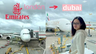 EMIRATES A380 ECONOMY CLASS | LONDON to DUBAI ✈️