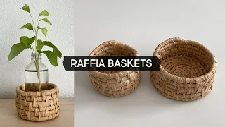 DIY Coiled Basket using Raffia