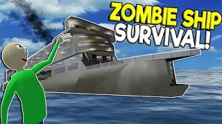 ZOMBIE APOCALYPSE SINKING SHIP SURVIVAL! - Garry's Mod Survival Gameplay - Gmod Zombie Battle