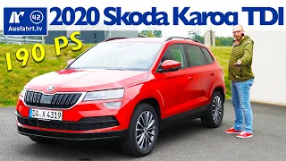 2020 Skoda Karoq 2.0 TDI 4x4 (190 PS) - Kaufberatung, Test deutsch, Review, Fahrbericht Ausfahrt.tv