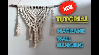 Macrame Wall Hanging  New Tutorial | Easy DIY for Macrame Beginners