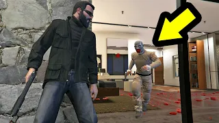 قراند 5 : زرت منزل فرانكلن المسكون وفجأة حدث شيء مرعب | GTA V Haunted House