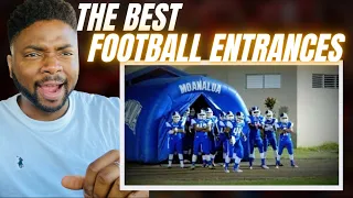 Brit Reacts To THE BEST FOOTBALL ENTRANCES!