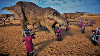 Tyrannosaurus Rex Vs British Military l Ultimate Epic Battle Simulator 2  UEBS2