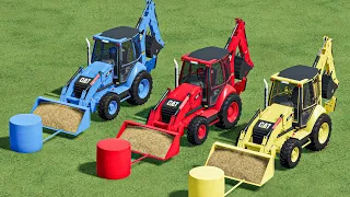 Loader Of Colors ! +2 JOBS at the SAME TIME - Silage and Straw - Farming Simulator 22