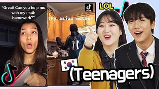 Korean Teens React To TikToks that only Asians can Understand!!!