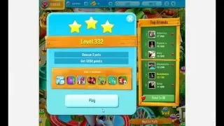 Pet Rescue Saga Level 332 Lost and Foundland  3 stars no boosters
