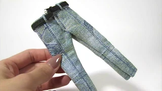 DIY Miniature Jeans (made with real denim!)