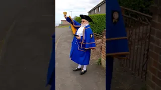 Jolly Roger - Alnwick  Town Crier proclaims VE Day 75