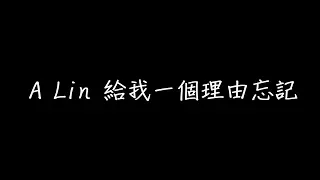 A Lin 給我一個理由忘記 歌詞