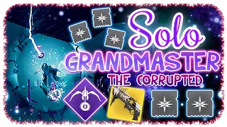 Solo 1620 Grandmaster Nightfall Hunter - The Corrupted - Transcendent Blessing Mod Build Destiny 2