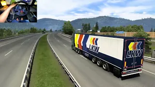 Transport by car Scania S730 - Double-trailer | Euro Truck Simulator 2 | Logitech g29 gameplay