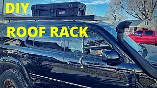 How To Build A Custom Roof Rack With Aluminum Extrusion on a budget    -Wasatch Moto Overland-
