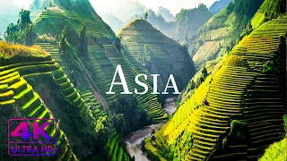 FLYING OVER ASIA ( 4K UHD ) • Stunning Footage, Scenic Relaxation Film with Calming Music