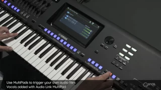 Audio Link MultiPad - trigger your own audio files with MultiPads. Yamaha Genos