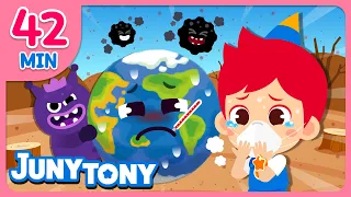 🌎Earth Day Compilation | Save the Earth | Earth is in Pain! | Environment Songs for Kids | JunyTony