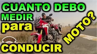 CUANTO DEBO MEDIR PARA CONDUCIR MOTO?