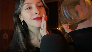 ASMR REST & CALM DOWN 🪽face brushing, fishbowl trigger, trigger words & palabras en español :)