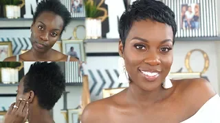 10 WEEKS POST COLOR& RELAXER!| PLUS MOLD & STYLE!| SHORT HAIR TUTORIAL