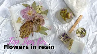 Top 5 Tips you should know for casting flowers in RESIN