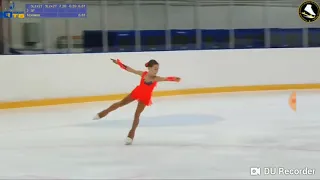 Софья ВАЖНОВА　ソフィア・ワズノワ　ＳＰ　 Мемориал Волкова 2018