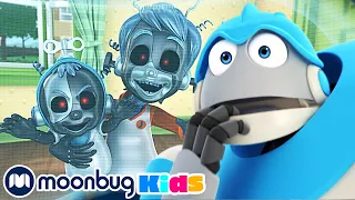 Running on Empty - with Subtitles | Arpo the Robot | Cartoons for Kids | Moonbug Literacy