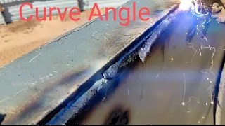 Curve angle to shell joint arc welding storage tank