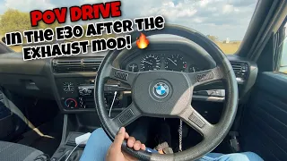 POV Drive In The BMW E30 After The Exhaust Mod! 🔥 | Part 2...