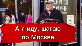 А я иду, шагаю по Москве в исполнении Александра Александровича на баяне