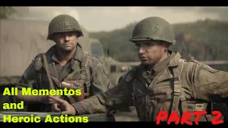 CALL OF DUTY WW2 Mission 2 Operation Cobra All mementos and Heroic Actions Part 2 Campaign ...