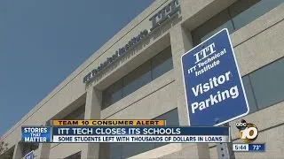 Students react to sudden closure of ITT Tech schools