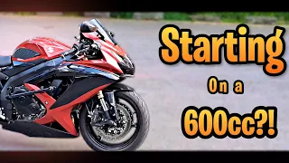 Should you start on a 600cc motorcycle? Best tips to starting on a Supersport motorcycle! (gsxr600)