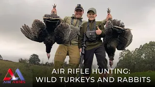 Hunting Wild Turkeys and Rabbits in New Zealand - Richard Leonard Air Rifle Hunting