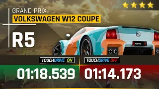 Asphalt 9 - VOLKSWAGEN W12 COUPE Grand Prix Round 5 - 4⭐ Touchdrive & Manual Lap - THOUSAND MINARETS