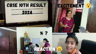 CBSE CLASS 10TH RESULT 2024 REACTION 🎉😮 || J.S.V