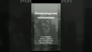 Ленинградские мальчишки из фильма Зелёные цепочки Мальчишки у стен Ленинграда , блокада Ленинграда