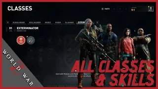 World War Z All Classes and Skills Walkthrough | Xbox One, PS4 & PC!