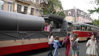 Parade of trams in Kyiv | Парад трамваїв у Києві (1)