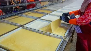 Taiwanese Tofu Skin Making / 豆皮製作 - Taiwanese Food