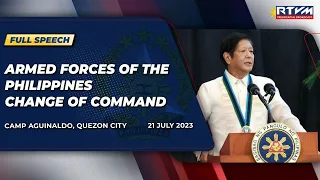 AFP Change of Command and Retirement Ceremony in honor of Gen. Andres Centino PA (Speech) 07/21/2023