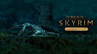 Skyrim AE - Прохождение на 100% | Легенда, Выживание и Лучник! 88 | Дракон в Небе.