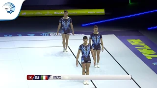 NACCI, SEBASTIO & VARGIU (ITA) - 2019 Aerobics European Championships, trio final