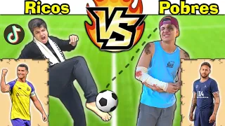 RICOS VS POBRES fazendo DRIBLES de FUTEBOL do TIKTOK #97