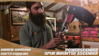 Powerscender Spur Mounted Ascender - TreeStuff.com Customer Andrew Giordano's Review In The Field