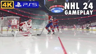 NHL 24 True Broadcast Gameplay on PlayStation 5 in 4K