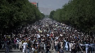 Huge protest in Kabul over diversion of power line