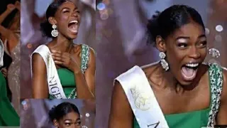 Miss World 2019 Crowning Moment, Reaction of Miss Nigeria