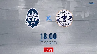 ŽIVĚ: Přátelské utkání 7.9. od 18:00, Rytíři Kladno vs. HC Stadion Litoměřice