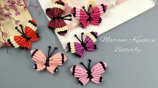 DIY Macrame Keychain Butterfly | Easy Tutorials For Beginners